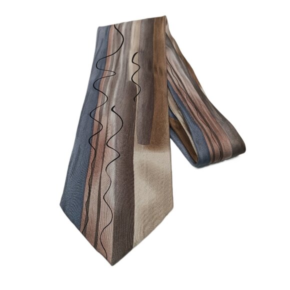 J. Garcia Silk Tie Men’s 61” Wired Crossroads Abstract Grateful Dead Wide New - Picture 2 of 3